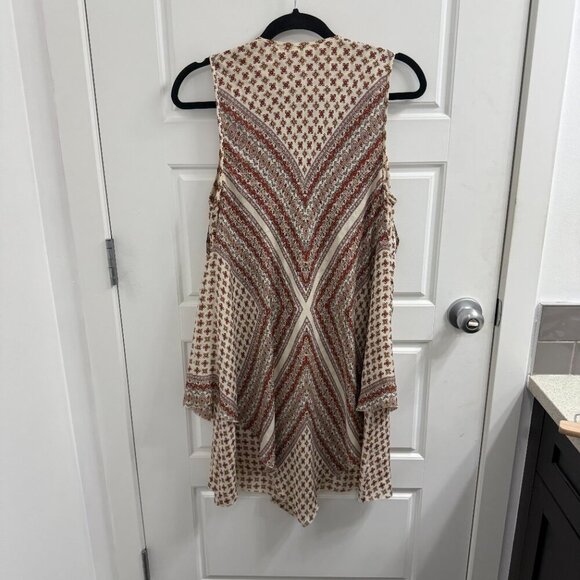 Derek Lam 10 Crosby Layered Handkerchief Lace Up 100% Silk Dress Size 10 - Picture 3 of 3